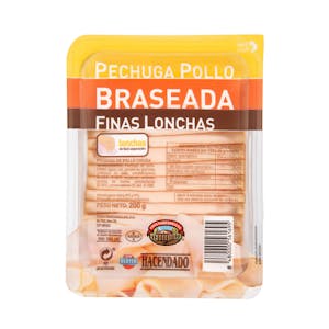 Pechuga de pollo braseada Hacendado finas lonchas