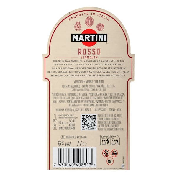 Vermouth rojo Martini