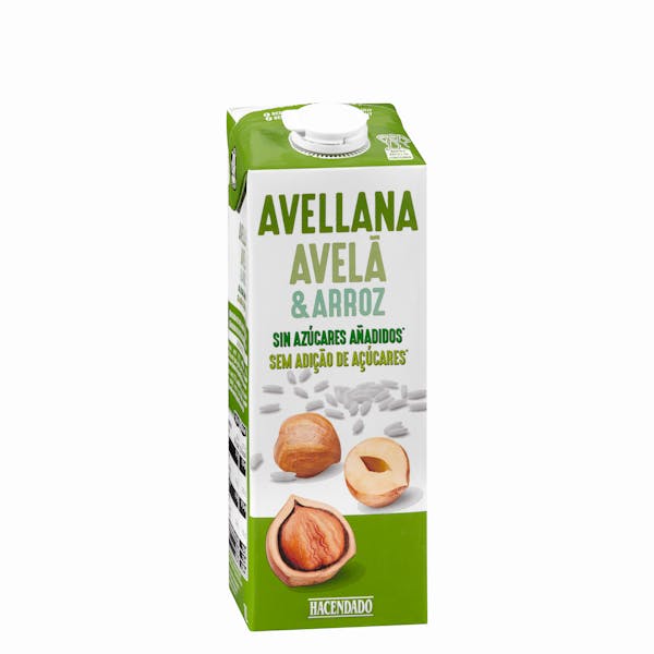 Bebida de avellana y arroz sin azúcares añadidos Hacendado
