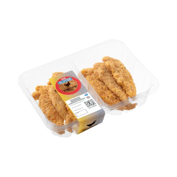 Filetes solomillos de pollo marinados empanados sin gluten