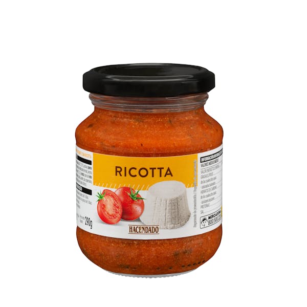 Salsa de tomate con ricotta Hacendado