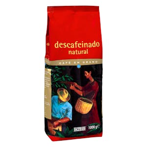 Café en grano descafeinado natural Hacendado