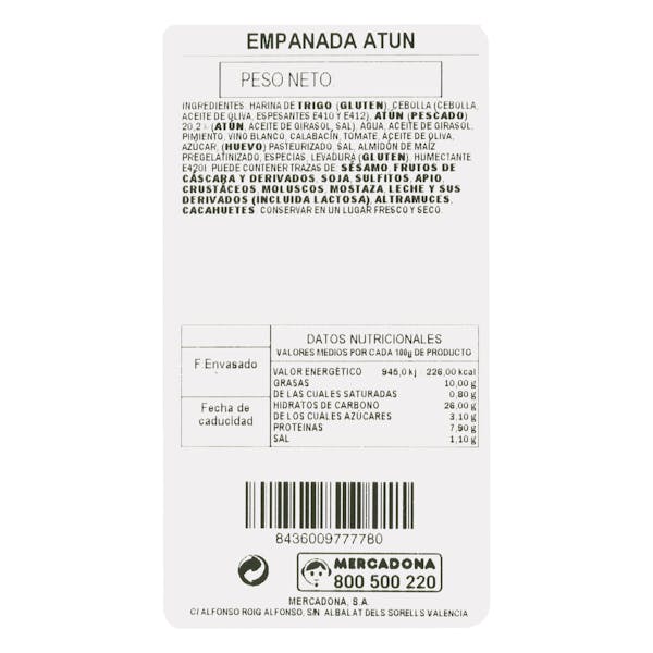Empanada de atún