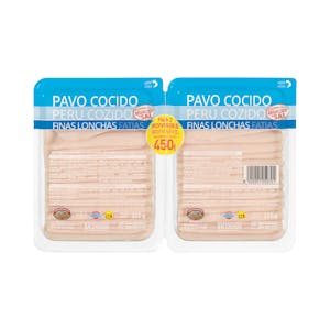 Pechuga de pavo cocido bajo en sal Hacendado finas lonchas