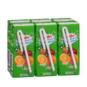 Fruta + leche caribe Hacendado sin azúcares añadidos