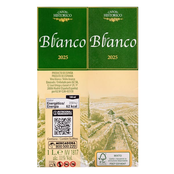 Vino blanco Casón Histórico