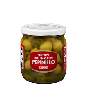 Aceitunas verdes rellenas con pepinillo Hacendado