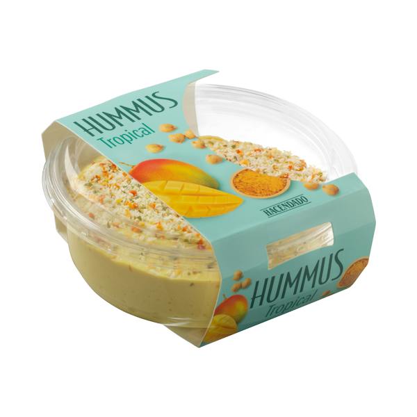 Imagen de Hummus de garbanzos Tropical Hacendado con mango y curry