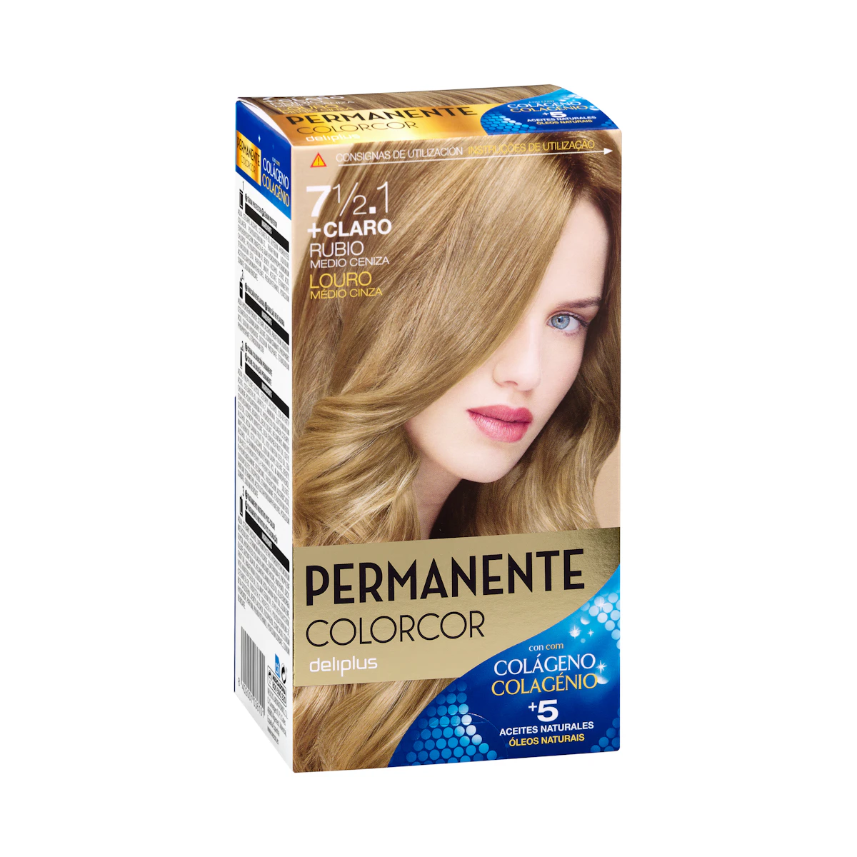 Coloración permanente 7 1/2.1 rubio medio ceniza Colorcor – Mercadona – صورة إعلانية للمنتج