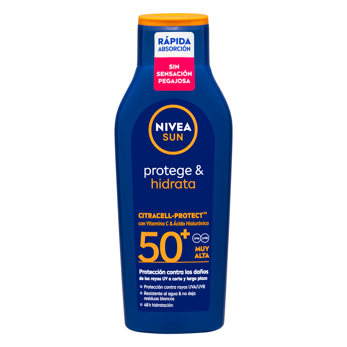 Protector solar protege e hidrata Nivea FPS 50+ – Mercadona – صورة إعلانية للمنتج