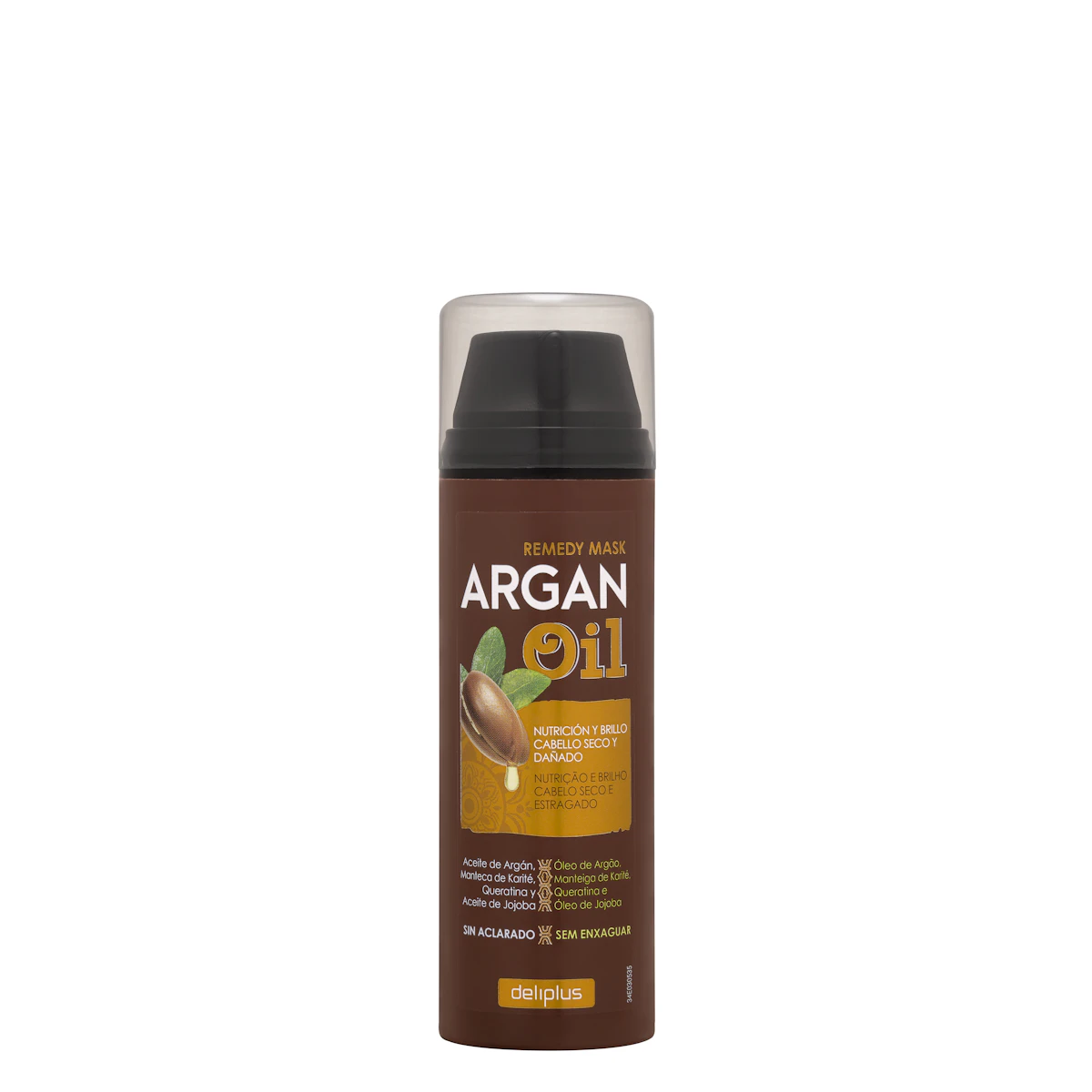 Mascarilla sin aclarado Argan Oil Deliplus cabello seco y dañado – Mercadona – صورة إعلانية للمنتج