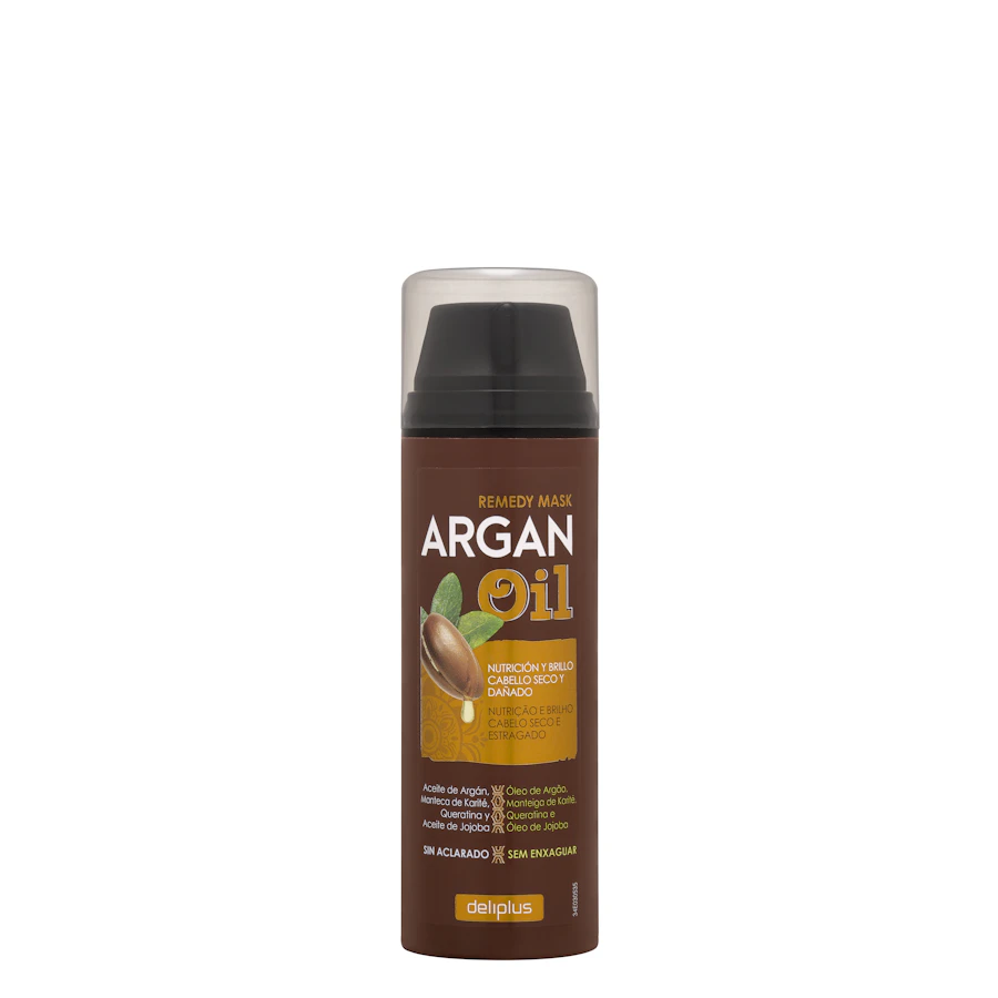 Mascarilla sin aclarado Argan Oil Deliplus cabello seco y dañado – Mercadona – صورة المنتج