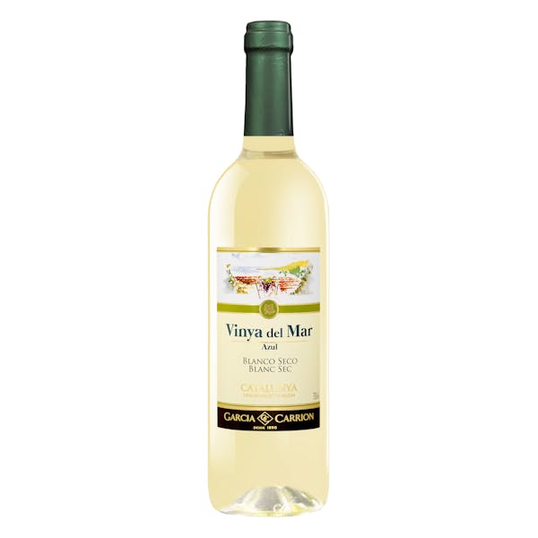 Vino blanco seco D.O Catalunya Vinya del Mar Azul
