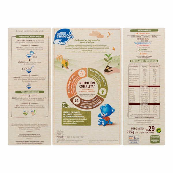 Papilla 8 cereales con galleta María Nestlé +6 meses