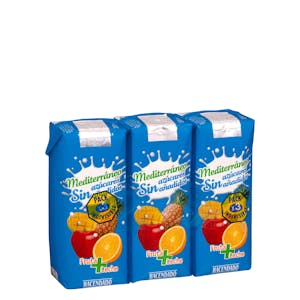 Fruta + leche mediterráneo Hacendado sin azúcares añadidos