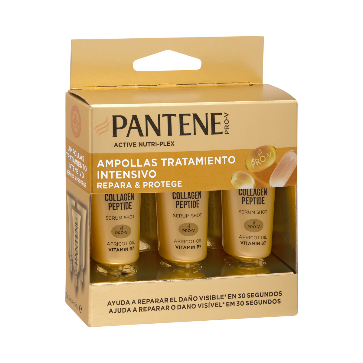 Ampollas tratamiento intensivo Repara & Protege Pantene cabello dañado – Mercadona – صورة إعلانية للمنتج