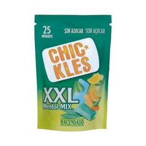 Chicle mentol mix XXL gragea Hacendado