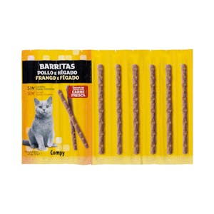 Snack gato barritas Compy de pollo e hígado