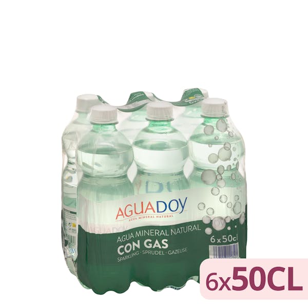 Agua mineral con gas pequeña Aguadoy