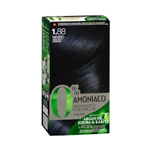 Coloración permanente 0% amoníaco 1.88 negro azulado intenso Colorcor