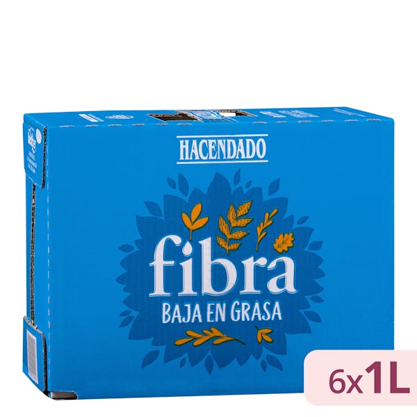 Bebida láctea semidesnatada con fibra Hacendado