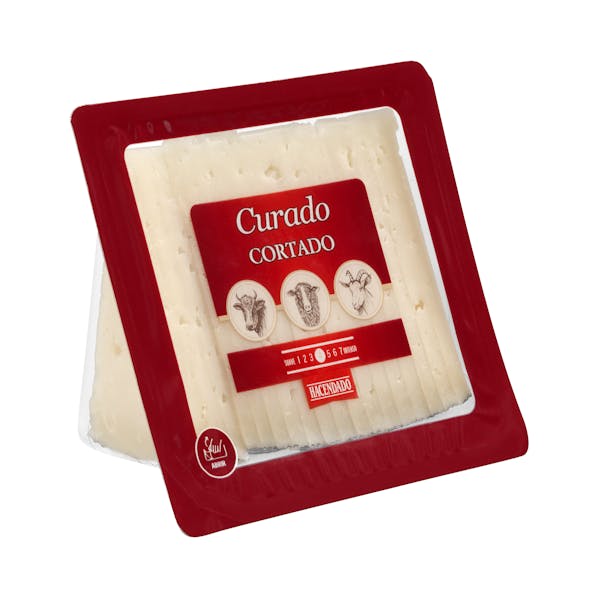 Imagen de Queso curado mezcla Hacendado cortado en cuñitas