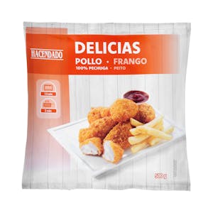 Delicias de pollo Hacendado ultracongeladas