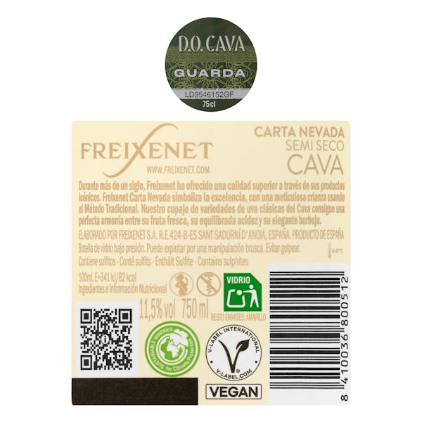 Cava semi seco Freixenet