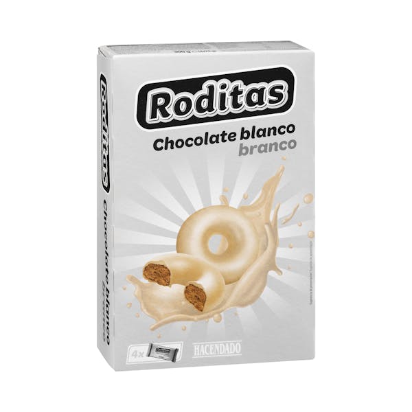 Galletas Roditas bañadas con chocolate blanco Hacendado