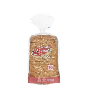 Imagen de Pan de molde 12 cereales y semillas Hacendado