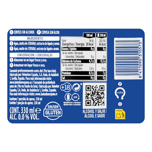 Cerveza 0,0% sin alcohol Falke