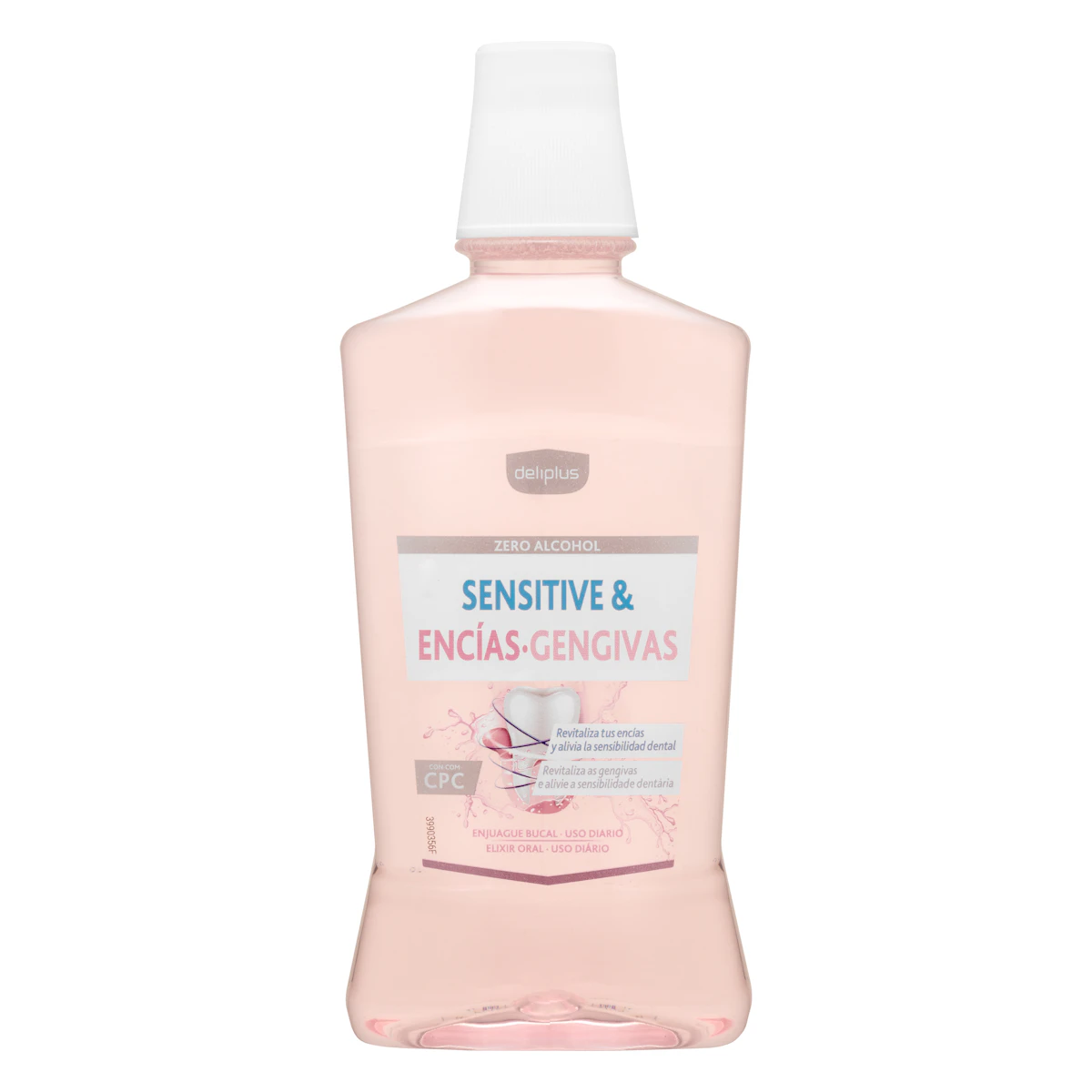 Enjuague bucal Sensitive & Encías Deliplus zero alcohol – Mercadona – صورة إعلانية للمنتج