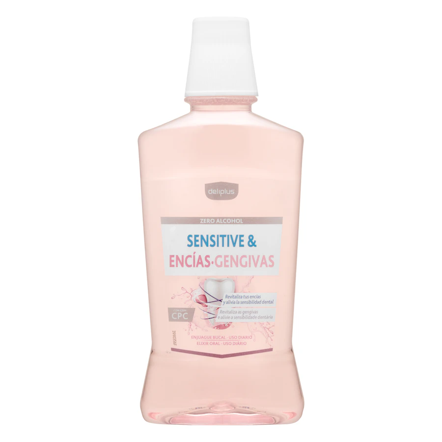 Enjuague bucal Sensitive & Encías Deliplus zero alcohol – Mercadona – صورة المنتج