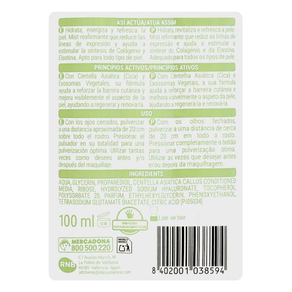 Etiqueta / ingredientes
