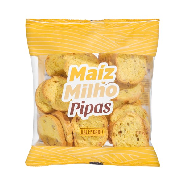 Pan tostado de maíz y pipas Hacendado
