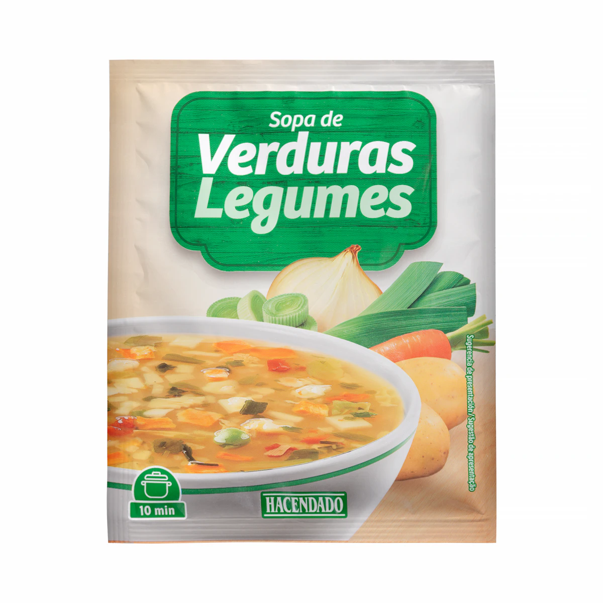 Sopa de verduras Hacendado – Mercadona – صورة إعلانية للمنتج
