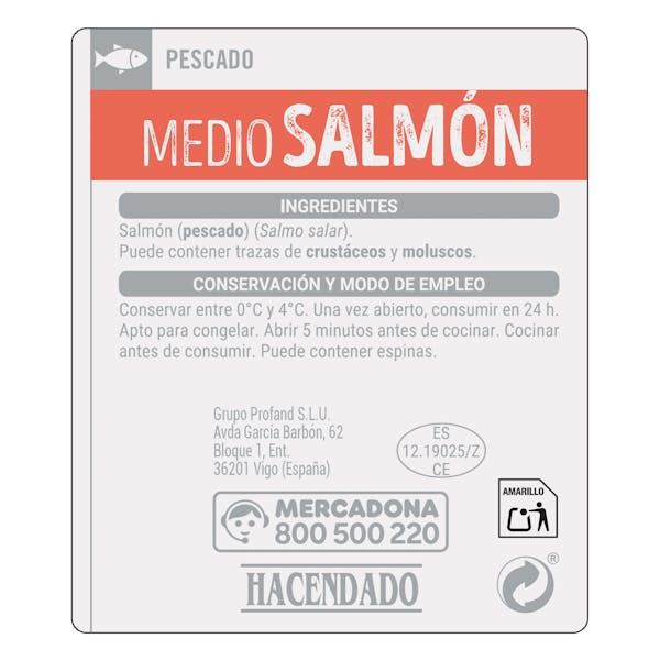 Medio salmón