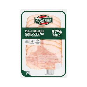 Pollo 97% relleno La Carloteña asado al horno lonchas