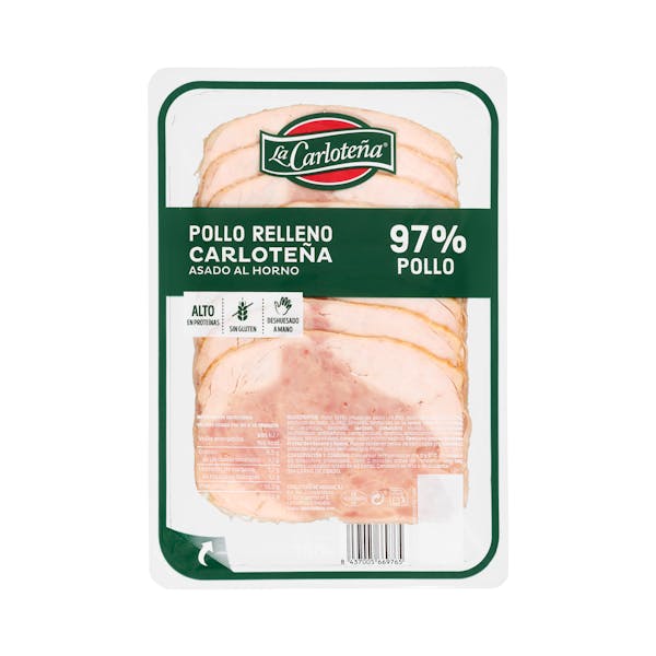 Pollo 97% relleno La Carloteña asado al horno lonchas