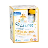 Yogur líquido infantil con cereales y miel Go-Lácteo +8 meses