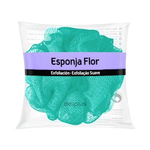 Esponja de baño flor Deliplus exfoliación suave
