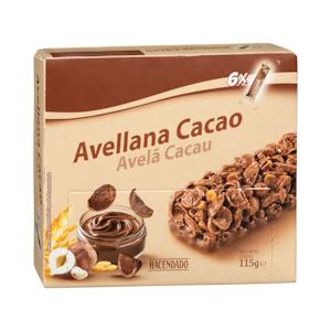 Hazelnut and cocoa cereal bars Hacendado