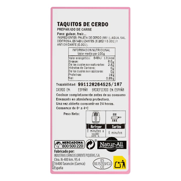 Taquitos de cerdo