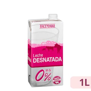 Leche desnatada Hacendado