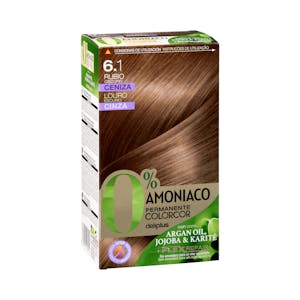 Coloración permanente 6.1 rubio oscuro ceniza Deliplus 0% amoníaco