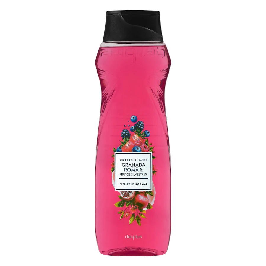 Gel de baño granada y frutos silvestres Deliplus piel normal – Mercadona – صورة المنتج