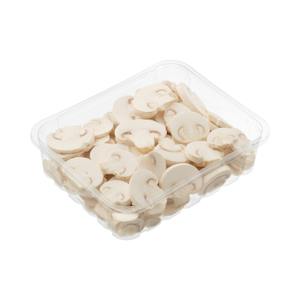 Champiñones laminados limpios