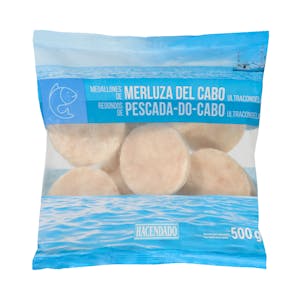 Medallones de merluza del Cabo Hacendado ultracongelados