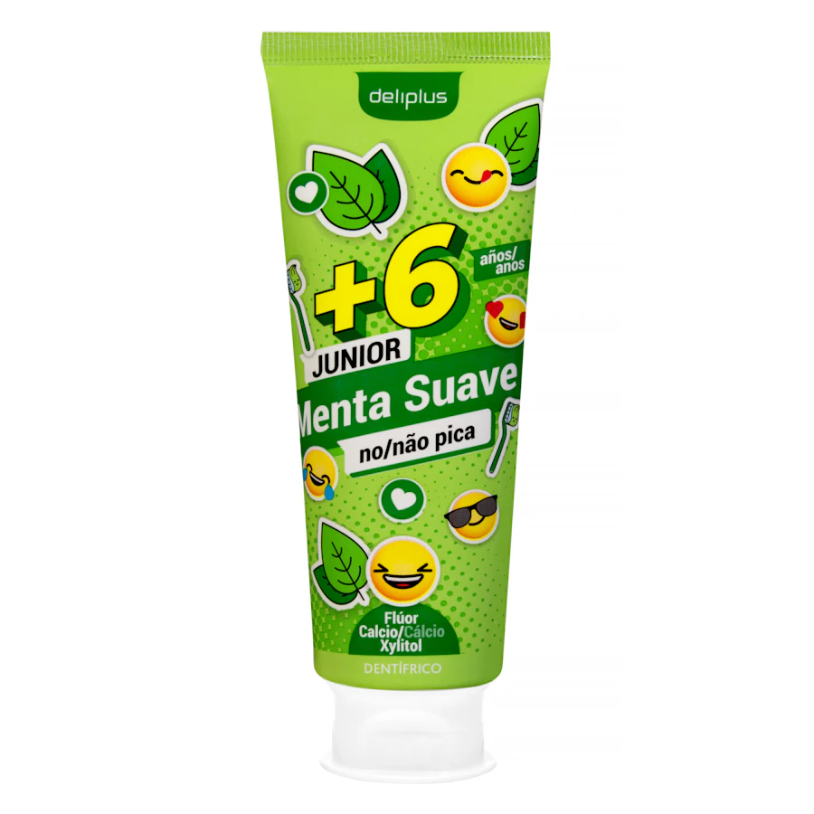 Dentífrico infantil +6 años Deliplus menta suave – Mercadona – صورة المنتج
