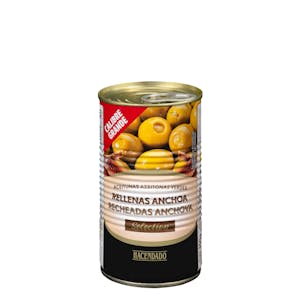 Aceitunas verdes rellenas de anchoa Hacendado